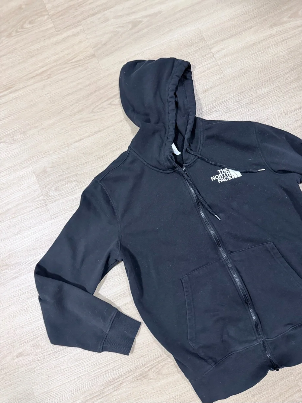 The North Face Black Zip-Up Hooded Sweatshirt